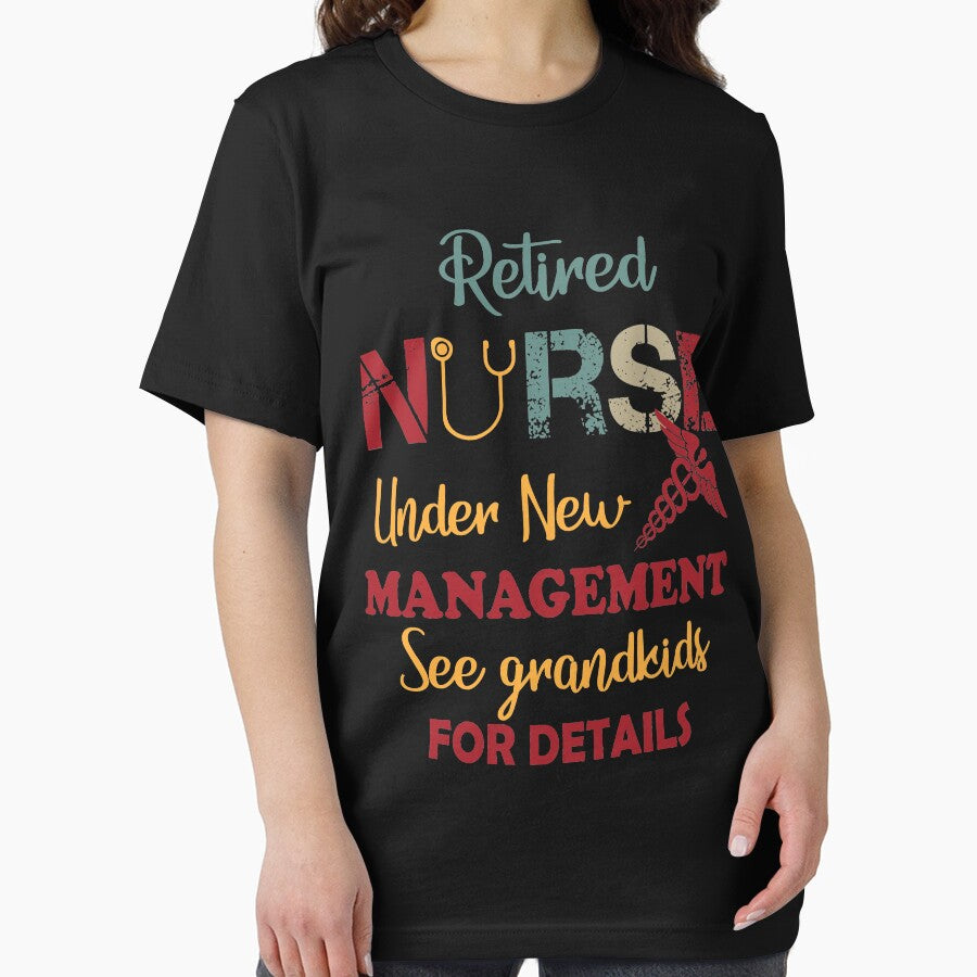 retired nurse under new management see grandkids for details by hasanmasud T-Shirts, Hoodie, Sweatshirt (Image 2)