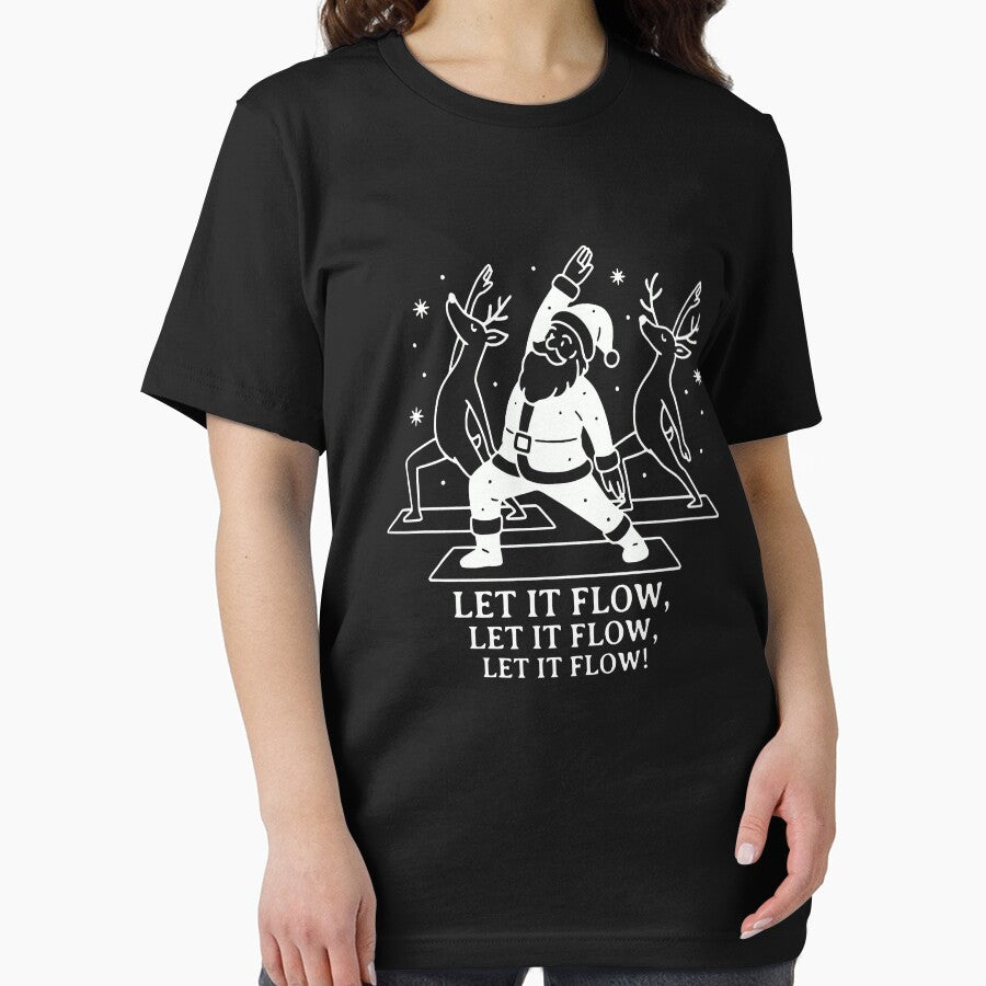 Let It Flow Yoga Santa by MaryAmber1 T-Shirts, Hoodie, Sweatshirt | BlankRebels.com (Image 2)
