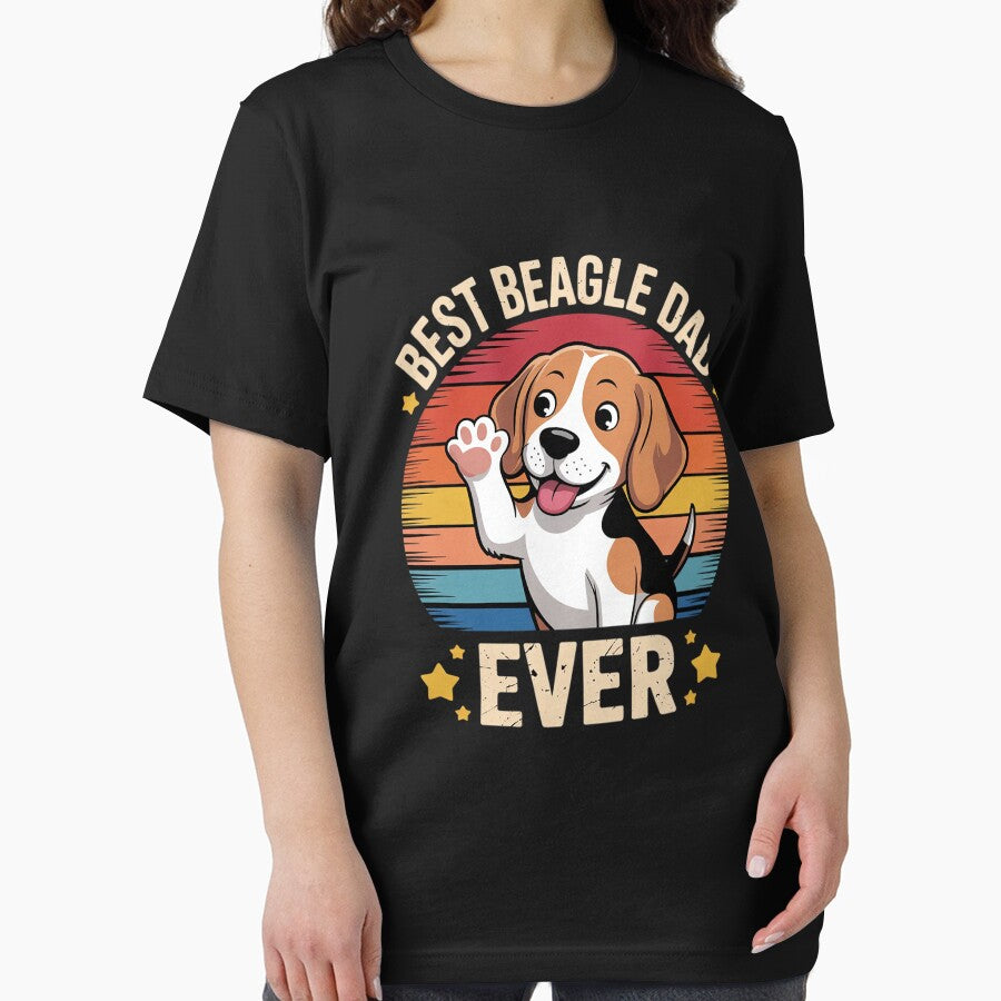 Cute Best Beagle Dad Ever Puppy Lover by KonstanKoraner T-Shirts, Hoodie, Sweatshirt | BlankRebels.com (Image 2)