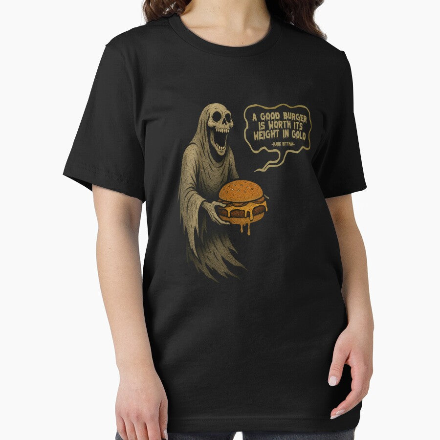 Ghost A Good Burger is Worth its Weight in Gold by LewisSchuetz T-Shirts, Hoodie, Sweatshirt | BlankRebels.com (Image 2)