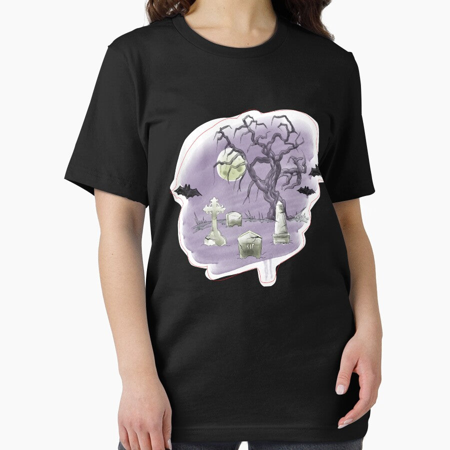 Spooky Cemetery Funny Halloween by Bemumd-art T-Shirts, Hoodie, Sweatshirt | BlankRebels.com (Image 2)