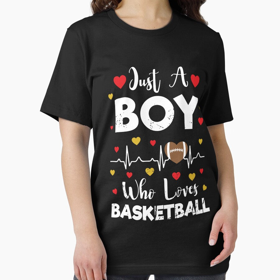 Just a Boy who Loves Basketball - Basketball Player Lover by Adexyl T-Shirts, Hoodie, Sweatshirt | BlankRebels.com (Image 2)
