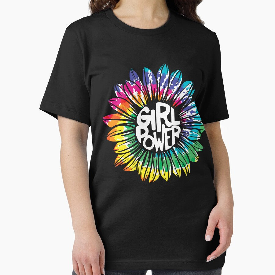 Girl Power Sunflower Tie Dye by Buyeseoshop T-Shirts, Hoodie, Sweatshirt | BlankRebels.com (Image 2)
