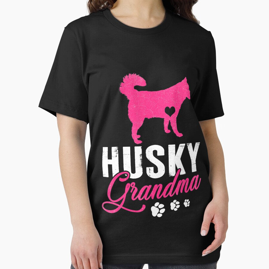 Husky Grandma Vintage Cute Paw Dog Lovers by vandanle098 T-Shirts, Hoodie, Sweatshirt | BlankRebels.com (Image 2)