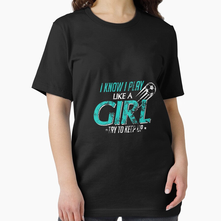 I Play Like A Girl Try To Keep Up Distressed by perfectpresents