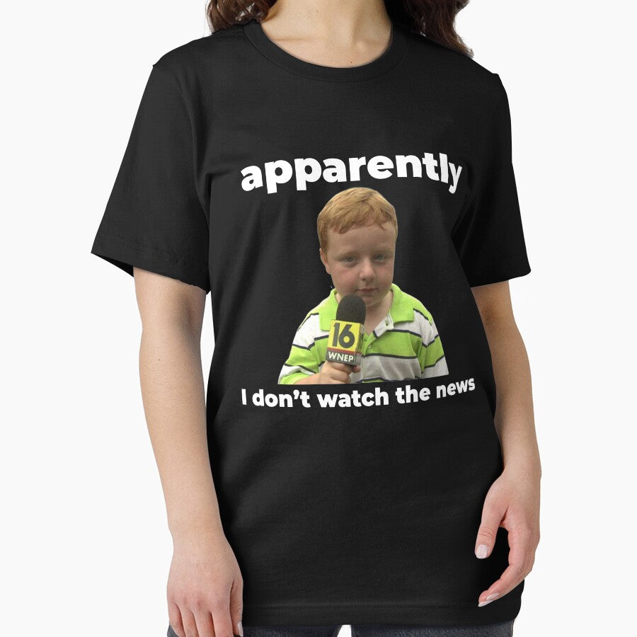 Apparently, I don't watch the news by Zexten T-Shirts, Hoodie, Sweatshirt | BlankRebels.com (Image 2)