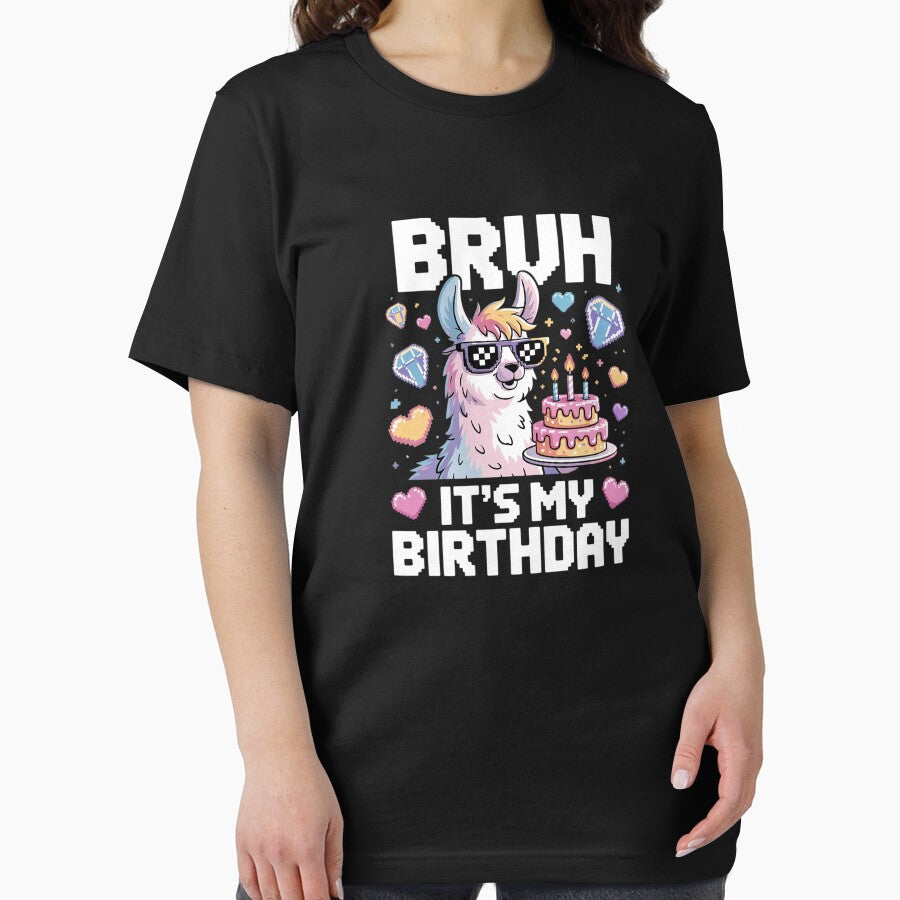 Bruh Its My Birthday Llama Pinata Family Party Bday Boy Girl 7 by SyntaxClaw T-Shirts, Hoodie, Sweatshirt (Image 2)