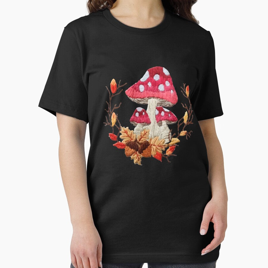 Embroidery Style Cottagecore Aesthetic Mushrooms by Dressed For  Duty T-Shirts, Hoodie, Sweatshirt (Image 2)