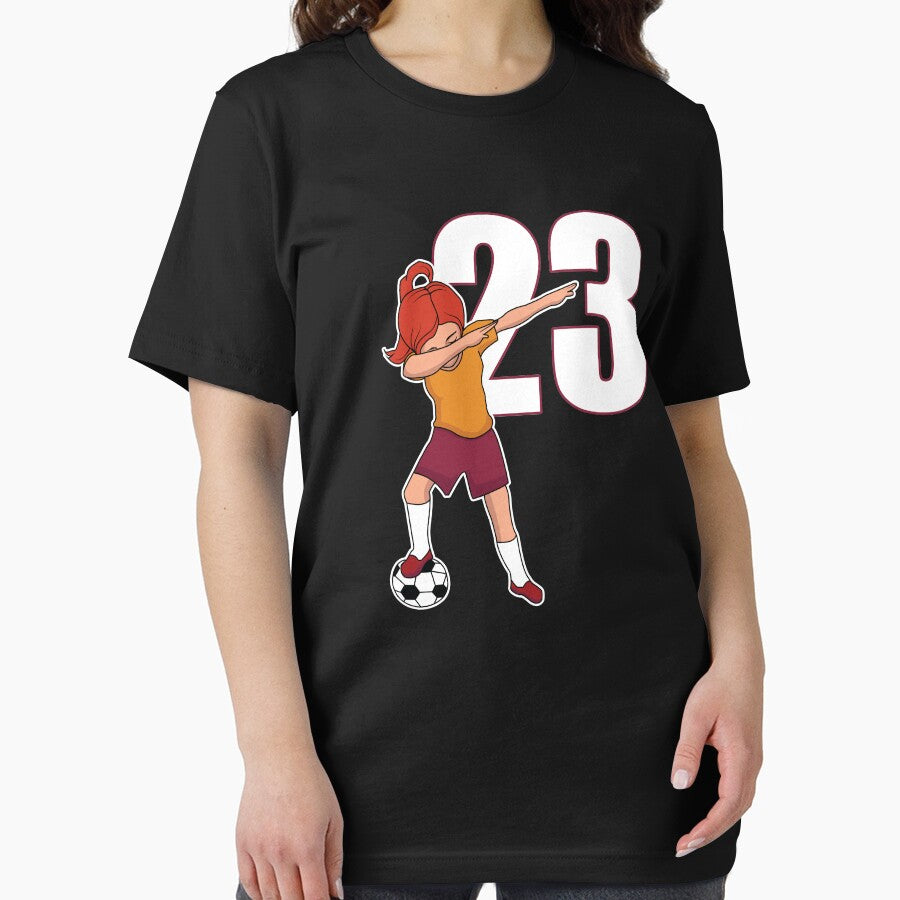Awesome Soccer Player Girl Number 23 Soccer Athlete Women Athletic Sports Team by VollLaser