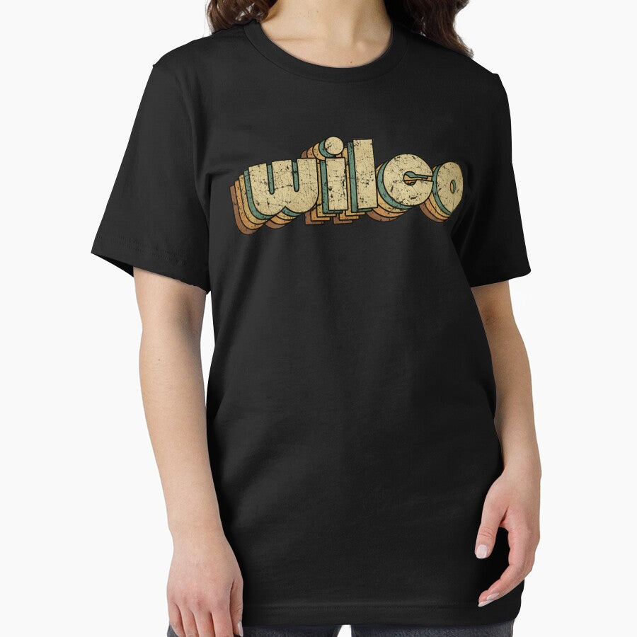 Wilco  Vintage Rainbow Typography Style  70S by rizhovnessen T-Shirts, Hoodie, Sweatshirt | BlankRebels.com (Image 2)