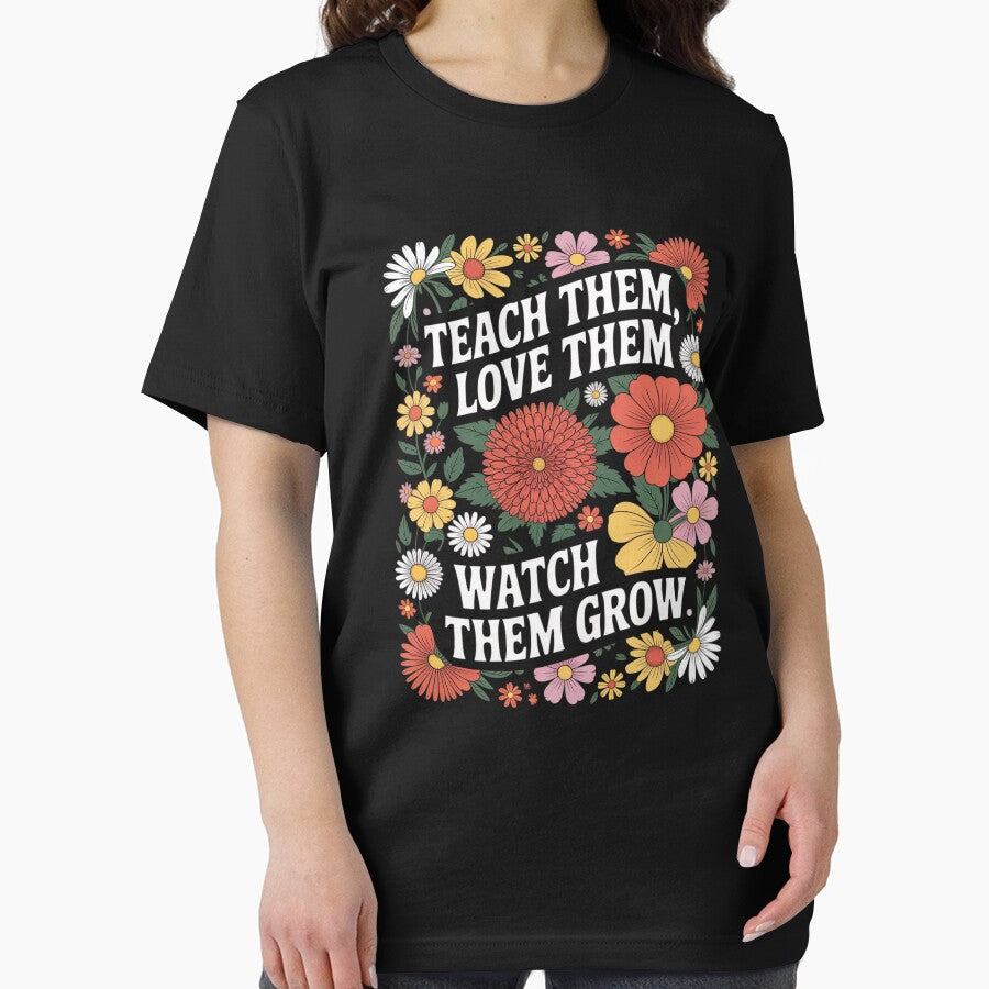 Teacher Women Wildflower Teacher by angolinnArt T-Shirts, Hoodie, Sweatshirt | BlankRebels.com (Image 2)