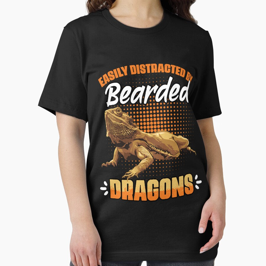 Easily Distracted By Dragons Funny Beaded Dragon Reptile Fan by Nessshirts T-Shirts, Hoodie, Sweatshirt (Image 2)