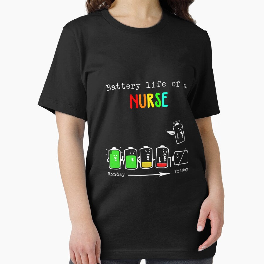 BATTERY LIFE OF A NURSE by Anderson456 T-Shirts, Hoodie, Sweatshirt | BlankRebels.com (Image 2)