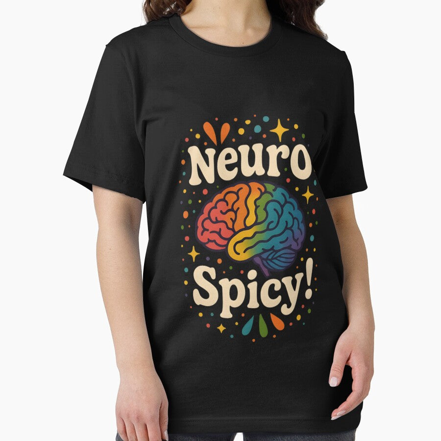 Neuro Spicy Brain Design – Funny Rainbow ADHD Autism Awareness by Charisma Enigma T-Shirts, Hoodie, Sweatshirt (Image 2)