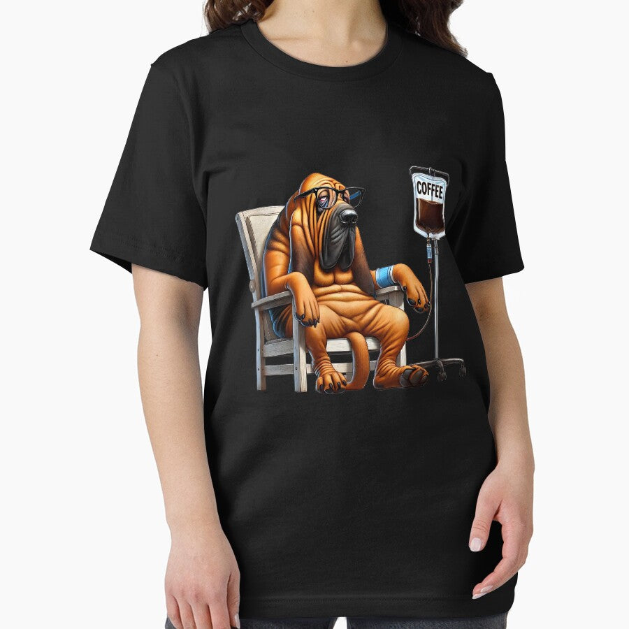 Funny Bloodhound Coffee Drink Dog Lover by Kimberley King Art  King Art T-Shirts, Hoodie, Sweatshirt (Image 2)