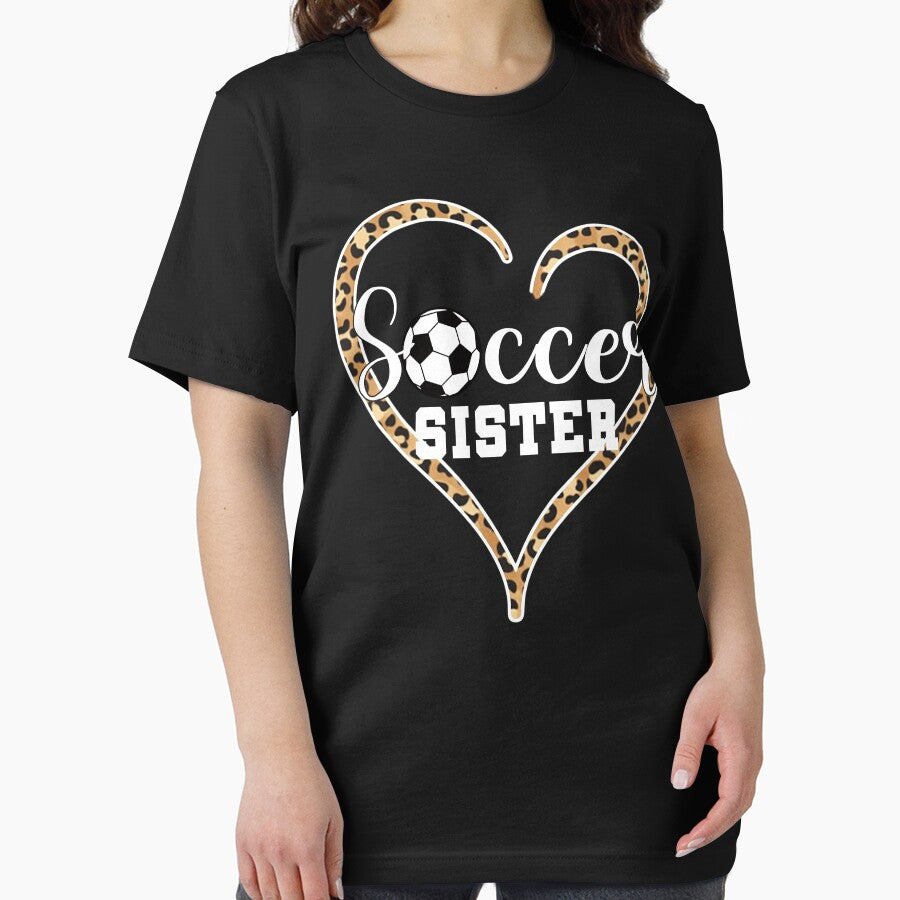 Leopard Soccer Sister Heart Design by LarryMBrown