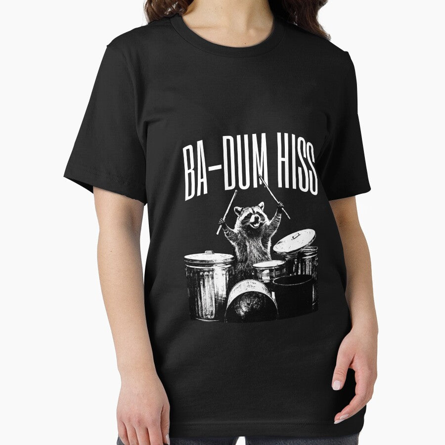 Raccoon Drum  – Trash Panda Drummer Hiss by ikidyounot T-Shirts, Hoodie, Sweatshirt | BlankRebels.com (Image 2)
