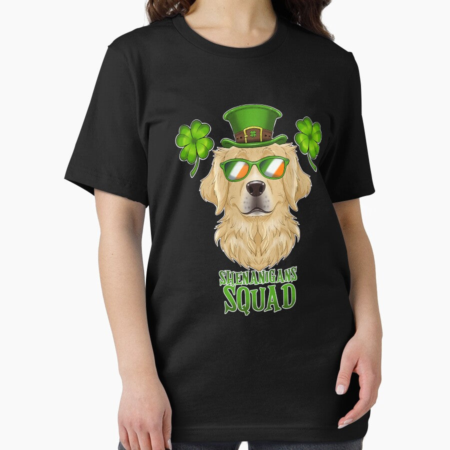 Shenanigans Squad St Patricks Day Golden Retriever by MichealExan T-Shirts, Hoodie, Sweatshirt | BlankRebels.com (Image 2)