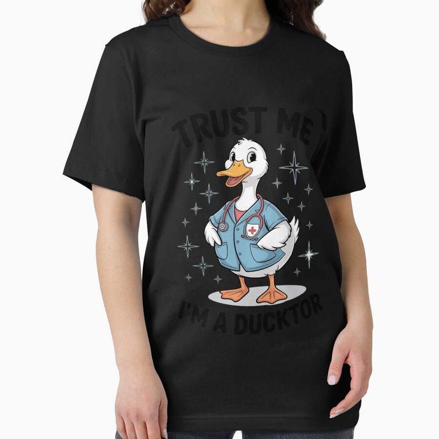 Duck Doctor Costume Funny Trust Me I'm a Ducktor by ProudForFunny T-Shirts, Hoodie, Sweatshirt | BlankRebels.com (Image 2)