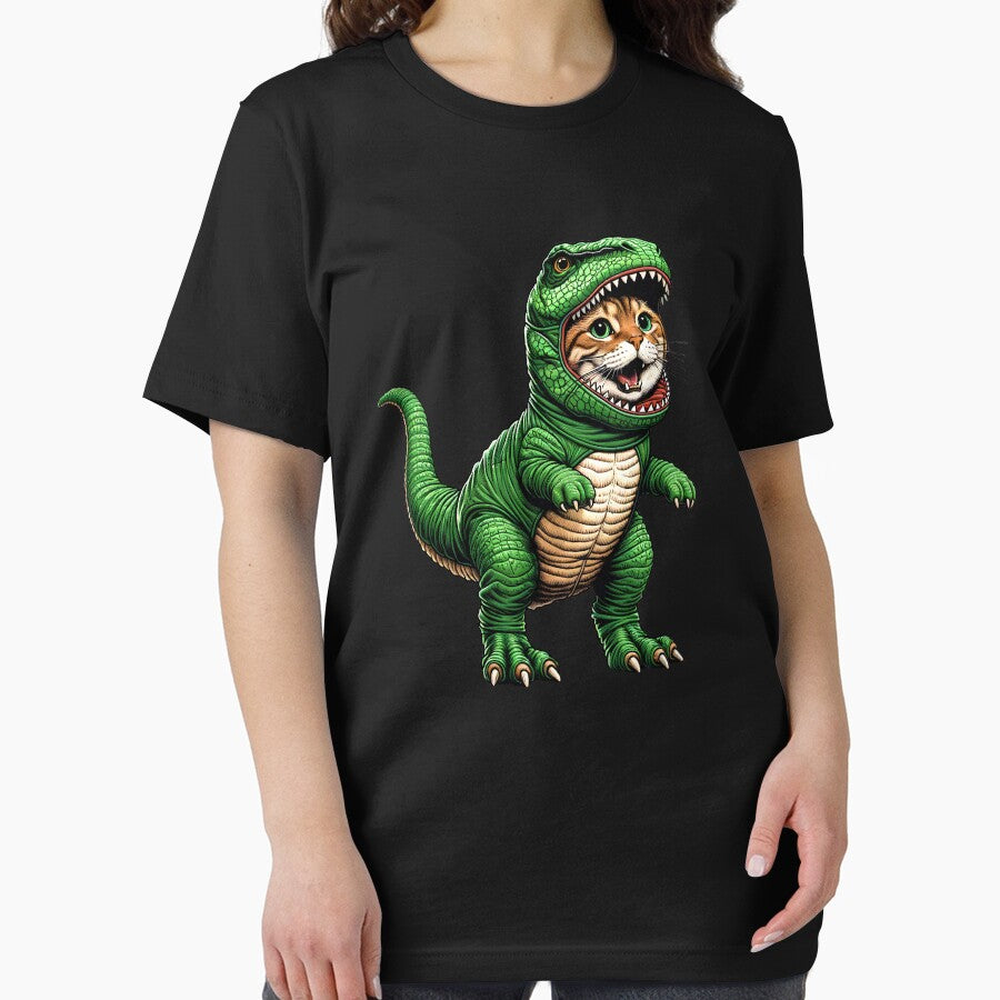 Cat Wearing Dinosaur Outfit Funny Kitten Lover by Kimberley King Art  King Art T-Shirts, Hoodie, Sweatshirt (Image 2)