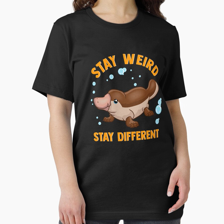 Funny Stay Weird Stay Different Cute Platypus by perfectpresents T-Shirts, Hoodie, Sweatshirt | BlankRebels.com (Image 2)