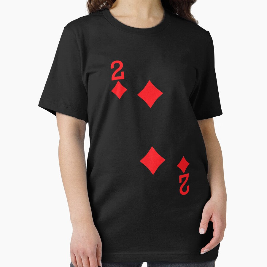 2 Of Diamonds Playing Card Halloween by Teapot-art T-Shirts, Hoodie, Sweatshirt | BlankRebels.com (Image 2)