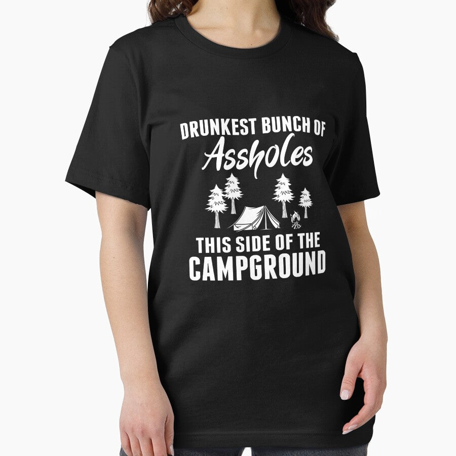 Drunkest Bunch of Assholes, Campfire Camping Gift- Funny Camping Shirt ,Camping Tees, Camp T shirt, Camping... (Image 2)