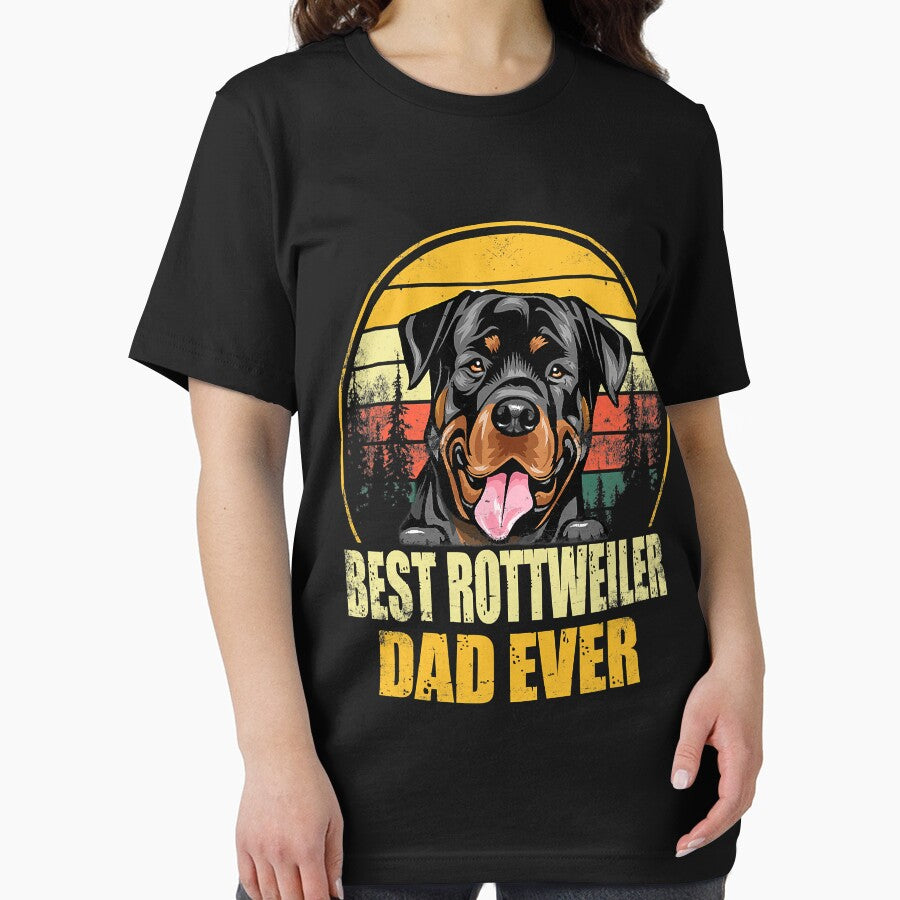 Best Rottweiler Dad Ever Retro Vintage Dog Lover by RebeccaCBurton T-Shirts, Hoodie, Sweatshirt | BlankRebels.com (Image 2)