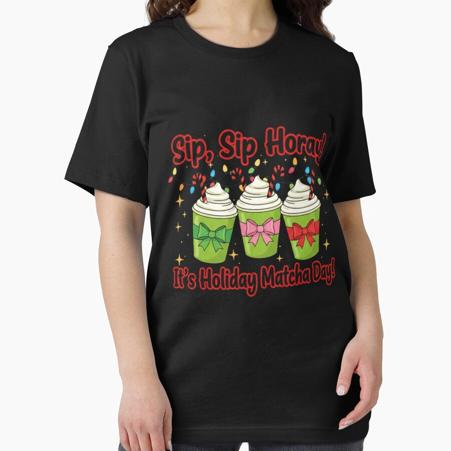 This Is My Christmas Pajama Shirt Holiday Matcha Lovers Family Matching by WildAuraArt Hoodie, Sweatshirt (Image 2)