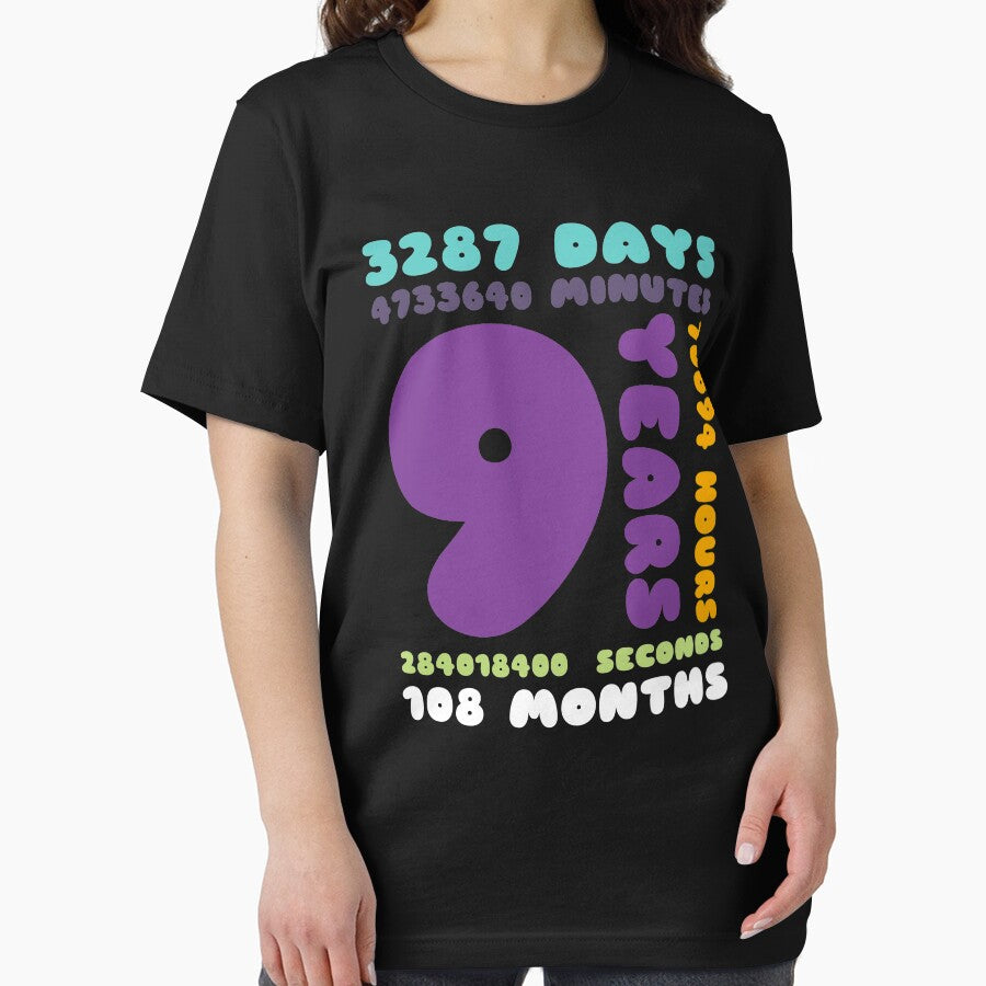 9 Years Birthday Gift Girl Boy Party by MooonTees T-Shirts, Hoodie, Sweatshirt | BlankRebels.com (Image 2)