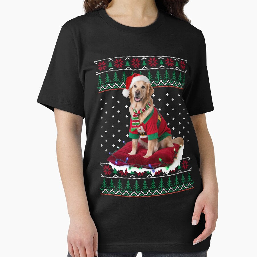 Golden Retriever Holiday Christmas Ugly Xmas by AlexanderD14 T-Shirts, Hoodie, Sweatshirt | BlankRebels.com (Image 2)