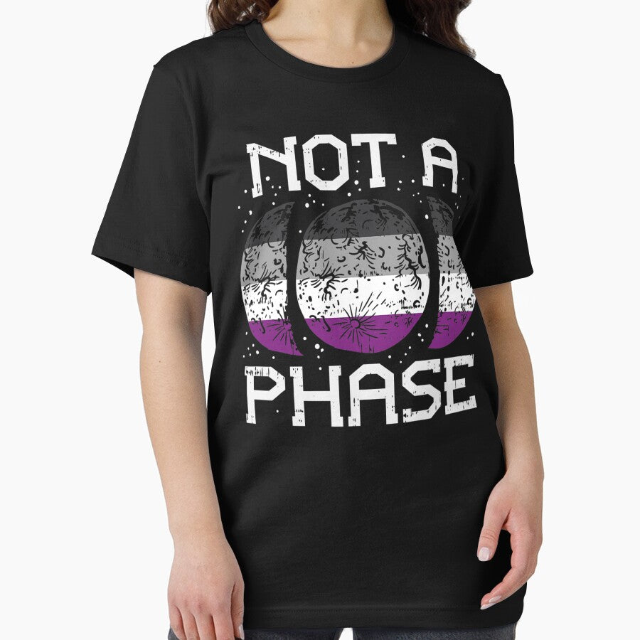 Asexual Pride Moon Not A Phase Funny Ace Flag Lgbtq by ConnorBentley T-Shirts, Hoodie, Sweatshirt | BlankRebels.com (Image 2)