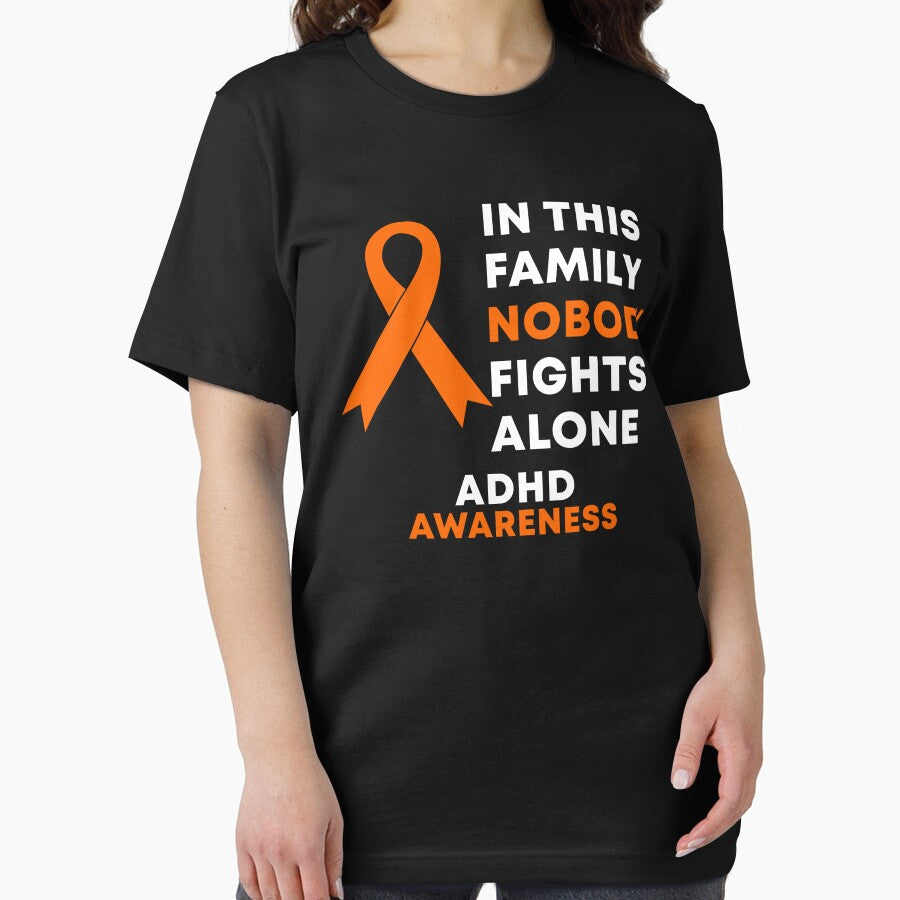 In This Family Nobody Fights Alone ADHD Awareness by Color-Sparkle T-Shirts, Hoodie, Sweatshirt | BlankRebels.com (Image 2)