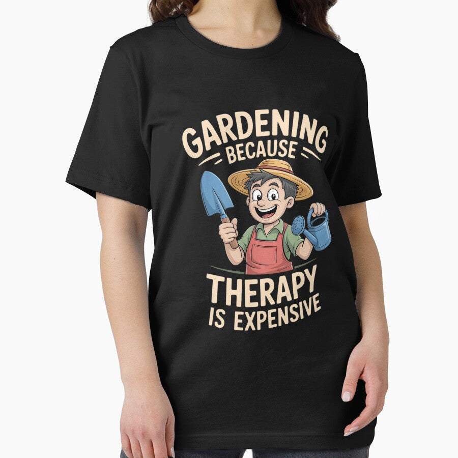 Gardening Because Therapy is Expensive Gardener by FluoroWave T-Shirts, Hoodie, Sweatshirt | BlankRebels.com (Image 2)
