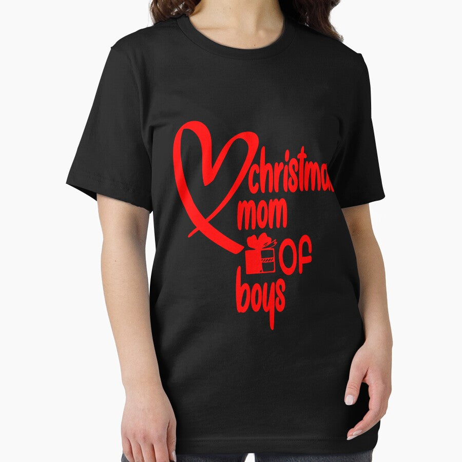 christmas  mom of  boys love, fanny design mom of  boys tee by anas naceri Hoodie, Sweatshirt | BlankRebels.com (Image 2)