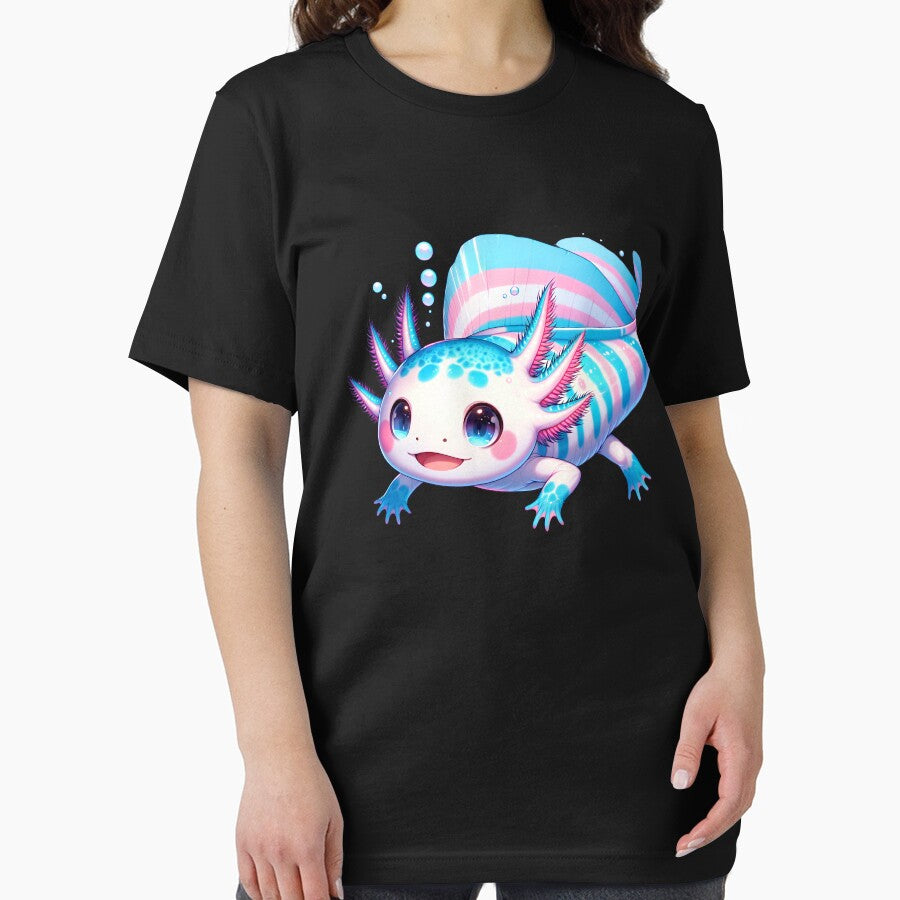 Cute Axolotl Transgender LGBTQ Subtle Pride Month Discreet by Kimberley King Art  King Art T-Shirts, Hoodie,... (Image 2)