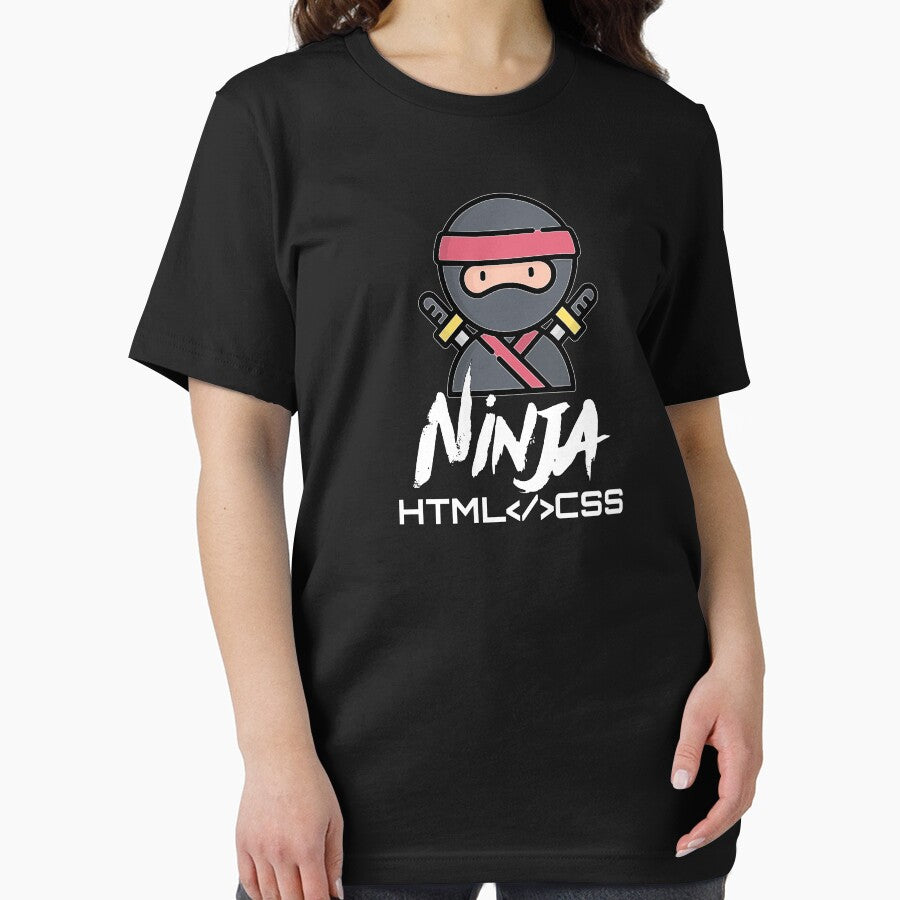HTML </> CSS Ninja (color white) by Stornu2Ruedas T-Shirts, Hoodie, Sweatshirt | BlankRebels.com (Image 2)