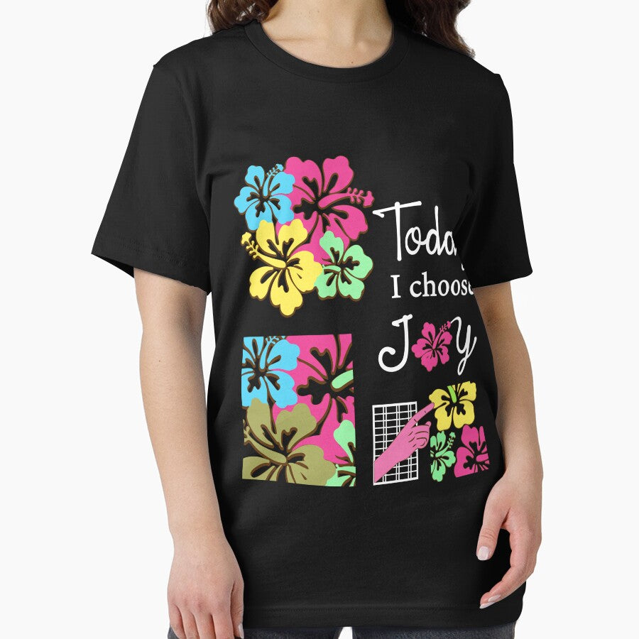 Today I Choose Joy Inspirational Quote Flower by Gifty Rifty T-Shirts, Hoodie, Sweatshirt | BlankRebels.com (Image 2)
