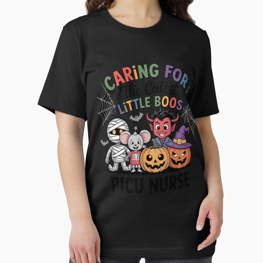 Caring For The Cutest Little Boos PICU Nurse by BiellaSar T-Shirts, Hoodie, Sweatshirt | BlankRebels.com (Image 2)