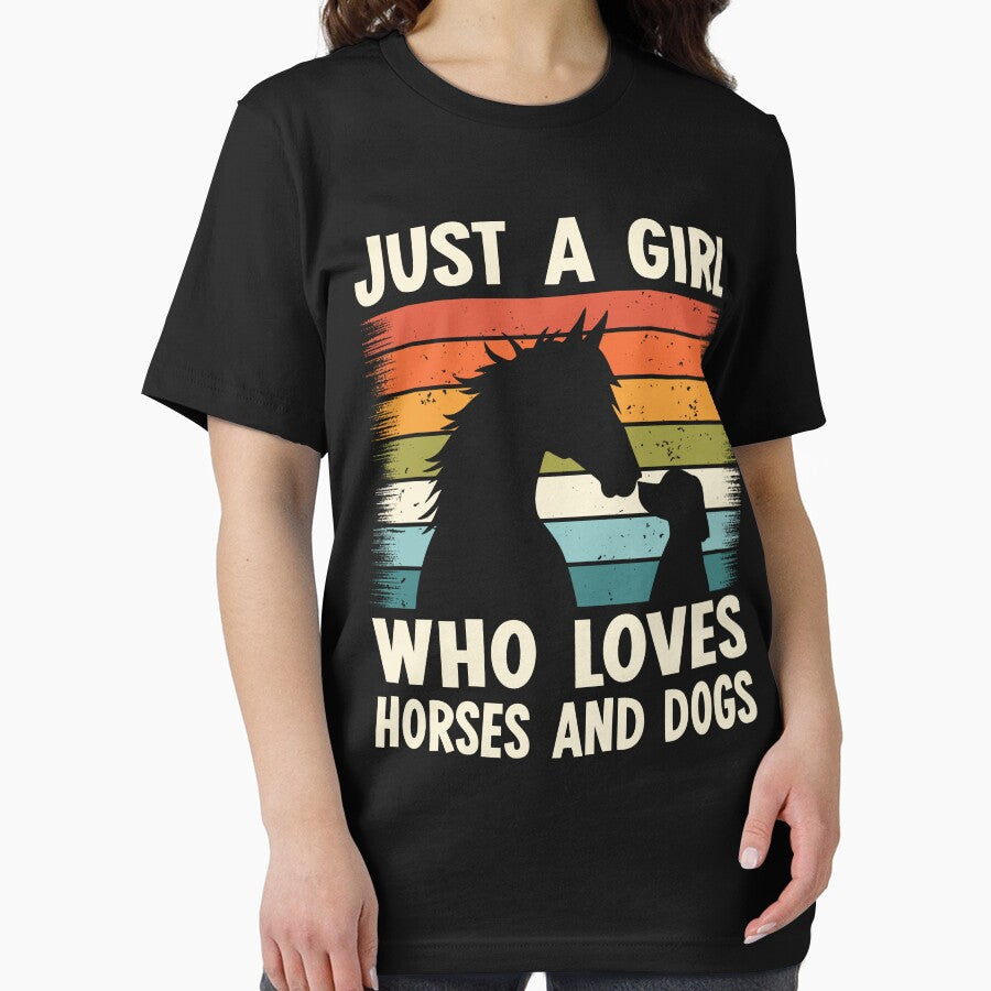 Retro Girl Loves Horses and Dogs Shirt by TinaMDedrick Hoodie, Sweatshirt | BlankRebels.com (Image 2)