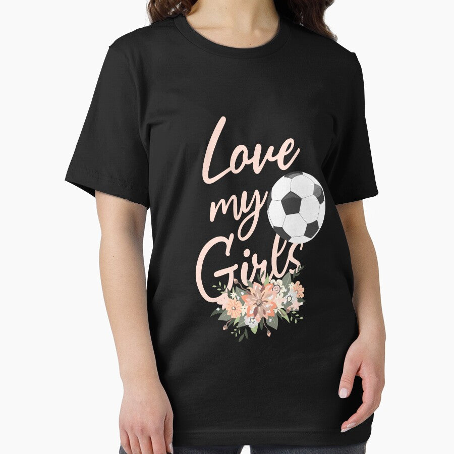 Funny Love My Girls Soccer Gift For Mom Women Teen Girls Player by sheamgjirij