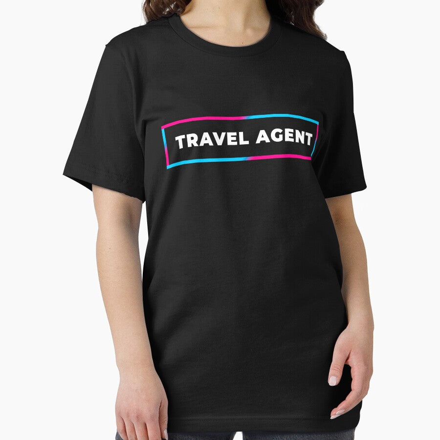 Travel Agent Retro Gradient Frame T-Shirts, Hoodie, Sweatshirt