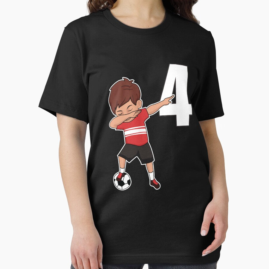 Awesome Soccer Player Number 4 Soccer Athlete Athletic Sports Team by VollLaser