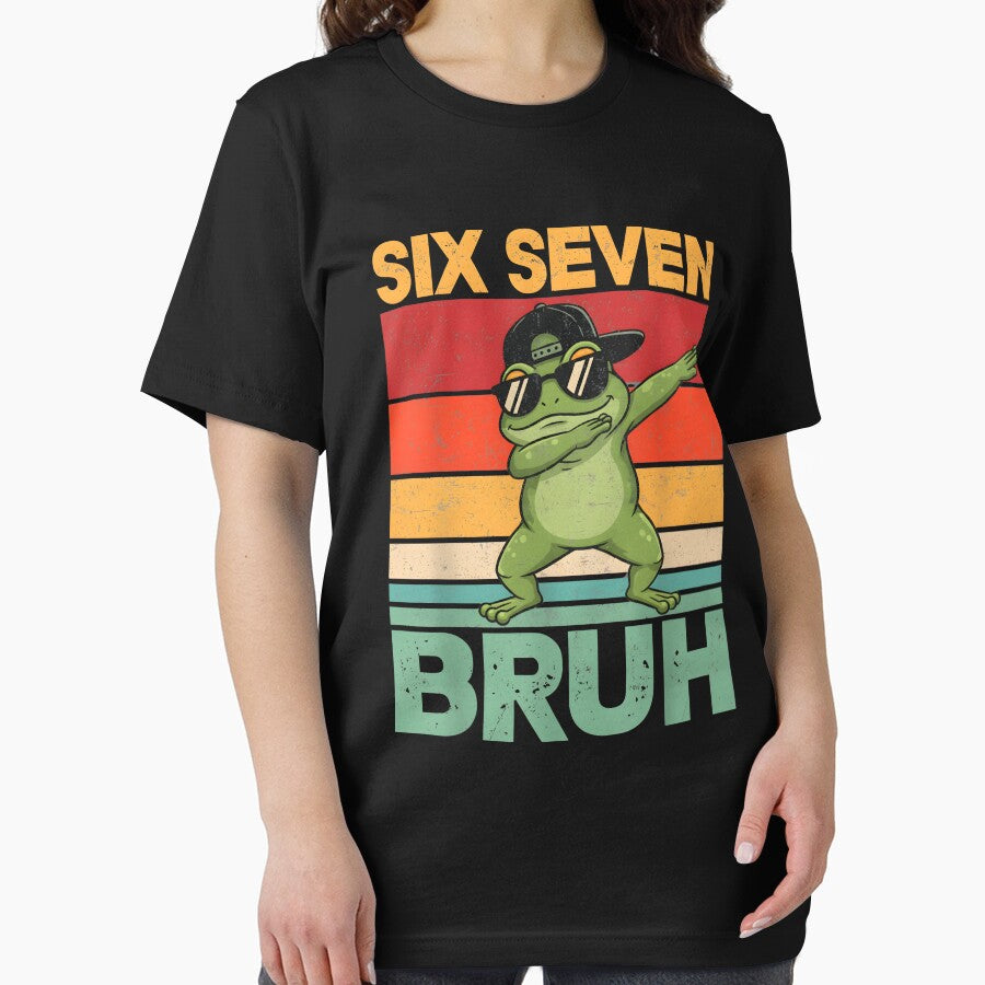 Six Seven Bruh Dab Frog Funny Animal T-Shirts, Hoodie, Sweatshirt