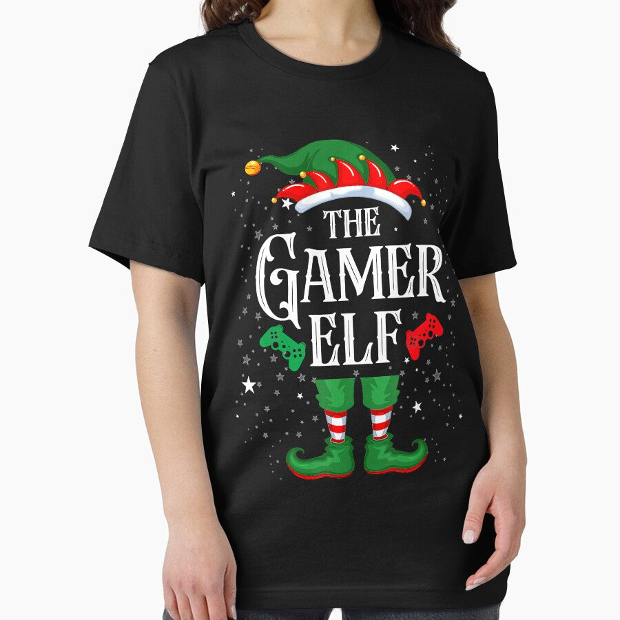 Gamer Elf Matching Family Group Christmas Party Pajama by BrandyBare T-Shirts, Hoodie, Sweatshirt | BlankRebels.com (Image 2)