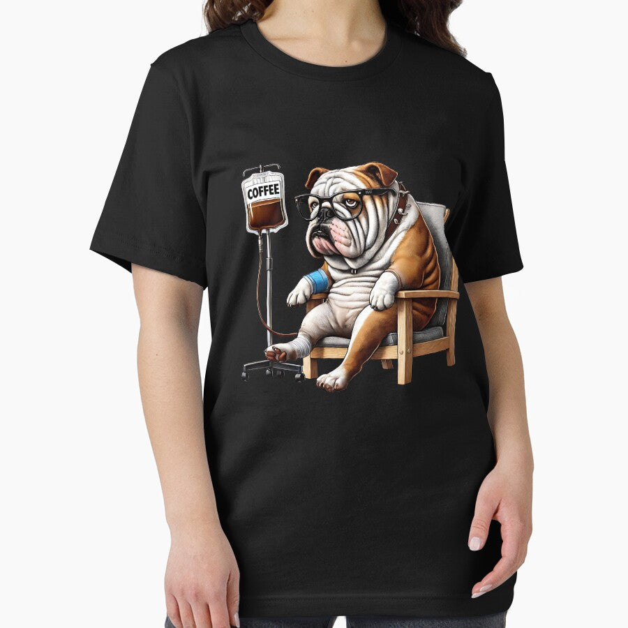 Funny Bulldog Coffee Drink Dog Lover Dad Mom by Kimberley King Art  King Art T-Shirts, Hoodie, Sweatshirt (Image 2)