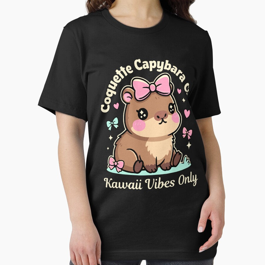 Coquette Capybara Club – Kawaii Vibes Only by pkk72 T-Shirts, Hoodie, Sweatshirt | BlankRebels.com (Image 2)
