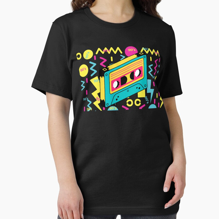 90's Retro Audio Cassette, Retro Pattern by GulQari T-Shirts, Hoodie, Sweatshirt | BlankRebels.com (Image 2)