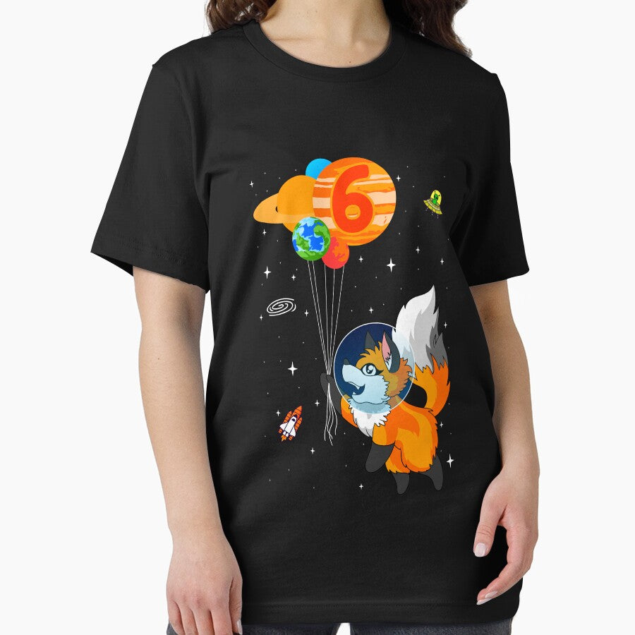 Astronaut 6th Birthday Fox astronaut costume by Ibu83 T-Shirts, Hoodie, Sweatshirt | BlankRebels.com (Image 2)