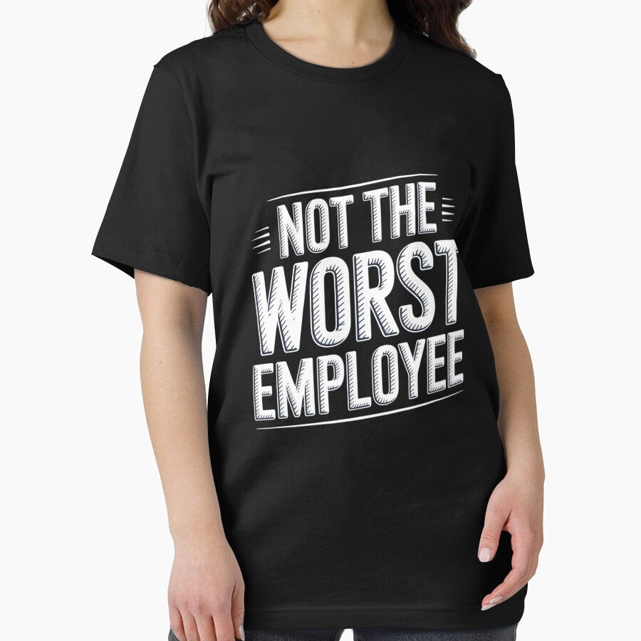 Not The Worst Employee Retro Sarcastic Saying Employee by DetroitMug